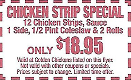 Chicken strip special